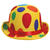 NEU Melone Clownshut mit bunten Punkten Bild 2