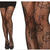 NEU Netz-Strumpfhose mit satanischen Motiven, Einheitsgre, schwarz