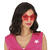 NEU Brille rahmenlos, mit Glsern in Sternform, pink Bild 2
