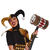 NEU Clown Hammer Halloween, ca. 79cm Bild 3