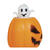 Halloween-Spielzeug Gummi Krbis mit Gespenst