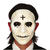 NEU Maske Halloween-Priester, wei, mit Kreuz