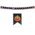 NEU Girlande Happy Halloween mit schwarzen Wimpeln und farbigem Schriftzug, 3m
