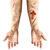 NEU Temporres Tattoo Halloween-Wunden Besessene Schlitze - Motiv Besessene Schlitze