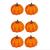 NEU Halloween-Deko Krbisse, orange, 6 Stck, ca. 3,5cm