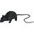 NEU Deko-Ratte aus Gummi, schwarz, ca. 15cm