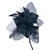 NEU Haarschmuck schwarze Rose mit Clip Bild 2