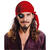 NEU Bandana / Piratentuch aus Samt, Einheitsgre, Rot Bild 2