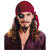 NEU Bandana / Piratentuch aus Samt, Einheitsgre, Burgund Bild 2