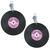 NEU Ohrringe Disco Schallplatten, 2 Stck