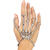 NEU Armband Skeletthand mit Ringen, metalloptik, silberfarben