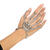 NEU Armband Skeletthand mit Ringen, metalloptik, silberfarben Bild 2