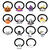 NEU Haargummis Halloween-Motive, 14 Stck