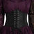 NEU Korsett-G�rtel schwarz, mit Schn�rung und Muster, elastisch