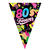 NEU Wimpelkette 80s Forever, ca. 3m - Wimpelkette