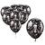 NEU Latex-Luftballons Halloween Skelett, schwarz, ca. 30cm, 10 Stck - Skelett, schwarz