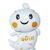 NEU Folienballon Halloween, Geist, ca. 75cm