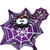 NEU Folienballon Halloween, Spinnennetz mit Spinne, ca. 60cm