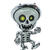 NEU Folienballon Halloween, Skelett, ca. 65cm