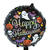 NEU Folienballon Happy Halloween, schwarz mit Halloween-Motiven, ca. 50cm