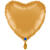 NEU Folienballon Herzballon, ca. 43cm, unifarben, gold - Gold