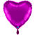 NEU Folienballon Herzballon, ca. 43cm, unifarben, lila - Lila