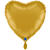NEU Folienballon Herzballon, ca. 43cm, unifarben, altgold - Altgold