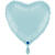 NEU Folienballon Herzballon, ca. 43cm, unifarben, hellblau - Hellblau