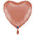 NEU Folienballon Herzballon, ca. 43cm, unifarben, ros-gold - Ros-Gold