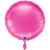 NEU Folienballon rund, ca. 38cm, unifarben, fuchsia - Fuchsia