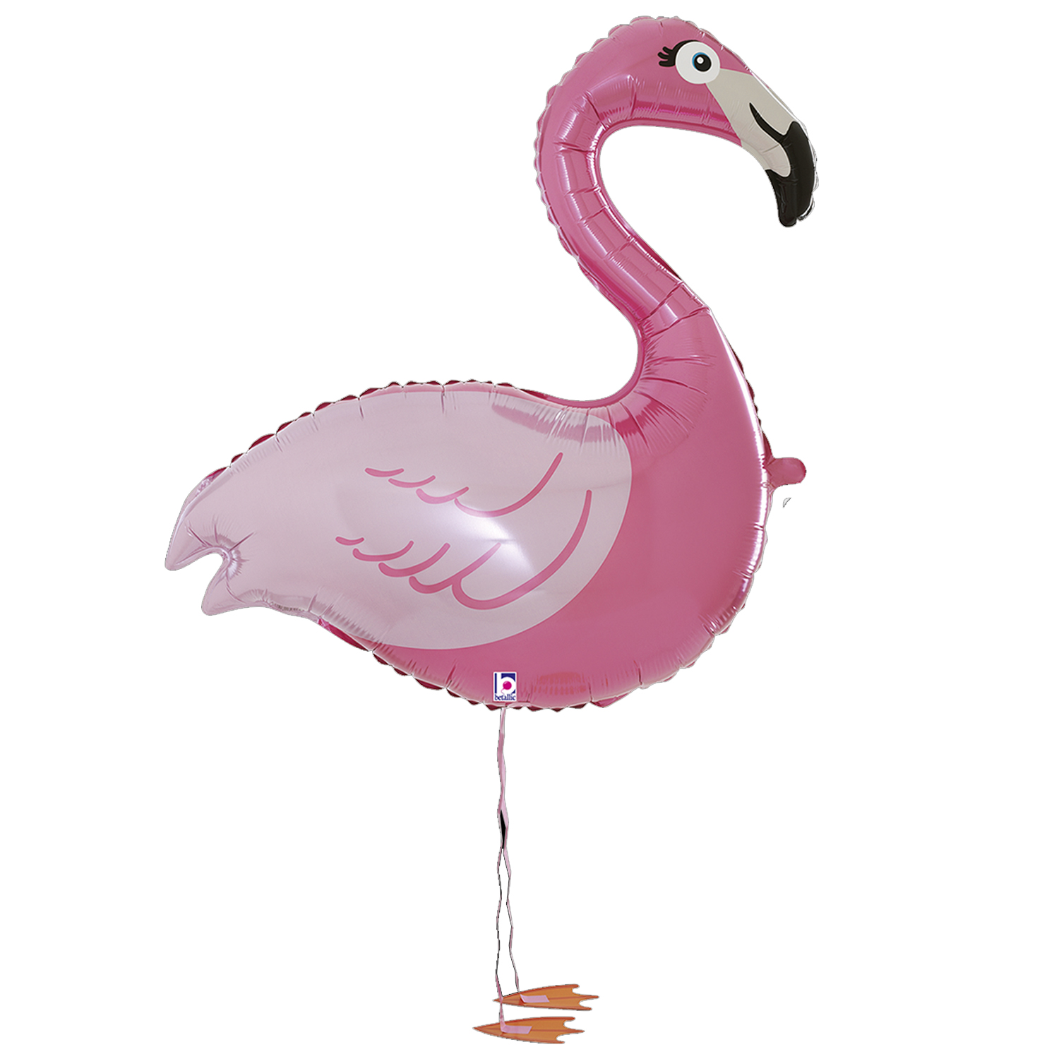 NEU Folienballon Airwalker Flamingo, pink, 69x85cm Bild 2