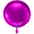 NEU Folienballon rund, ca. 38cm, unifarben, lila - Lila