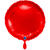 NEU Folienballon rund, ca. 38cm, unifarben, rot - Rot