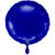 NEU Folienballon rund, ca. 38cm, unifarben, dunkelblau - Dunkelblau