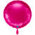 NEU Folienballon rund, ca. 38cm, unifarben, magenta - Magenta