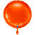 NEU Folienballon rund, ca. 38cm, unifarben, orange - Orange