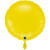 NEU Folienballon rund, ca. 38cm, unifarben, gelb - Gelb