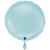 NEU Folienballon rund, ca. 38cm, unifarben, hellblau - Hellblau