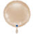 NEU Folienballon rund, ca. 38cm, unifarben, creme - Creme