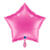 NEU Folienballon Stern, ca. 42x40cm, unifarben, fuchsia - Fuchsia