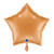 NEU Folienballon Stern, ca. 42x40cm, unifarben, gold - Gold