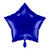 NEU Folienballon Stern, ca. 42x40cm, unifarben, dunkelblau - Dunkelblau