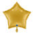 NEU Folienballon Stern, ca. 42x40cm, unifarben, altgold - Altgold