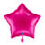 NEU Folienballon Stern, ca. 42x40cm, unifarben, magenta - Magenta