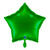 NEU Folienballon Stern, ca. 42x40cm, unifarben, grn - Grn