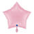 NEU Folienballon Stern, ca. 42x40cm, unifarben, rosa - Rosa