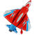 NEU Folienballon Dsenjet Starfighter, rot-blau, 86x67cm