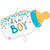 NEU Folienballon Konfetti Baby-Flasche, blau, 74x35cm