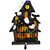 NEU Folienballon Halloween Haunted House, schwarz, 53x80cm