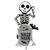 NEU Folienballon Halloween Special Delivery Skelett, 85x169cm